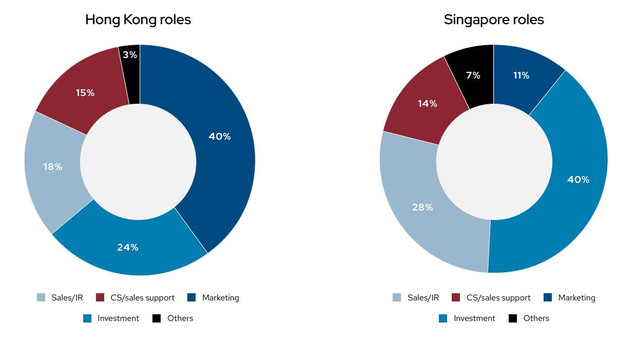 Hong Kong and Singapore 2023 job roles