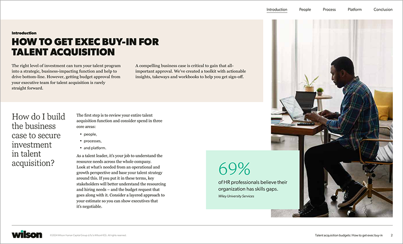 Talent Acquisition Budget Toolkit | WilsonHCG