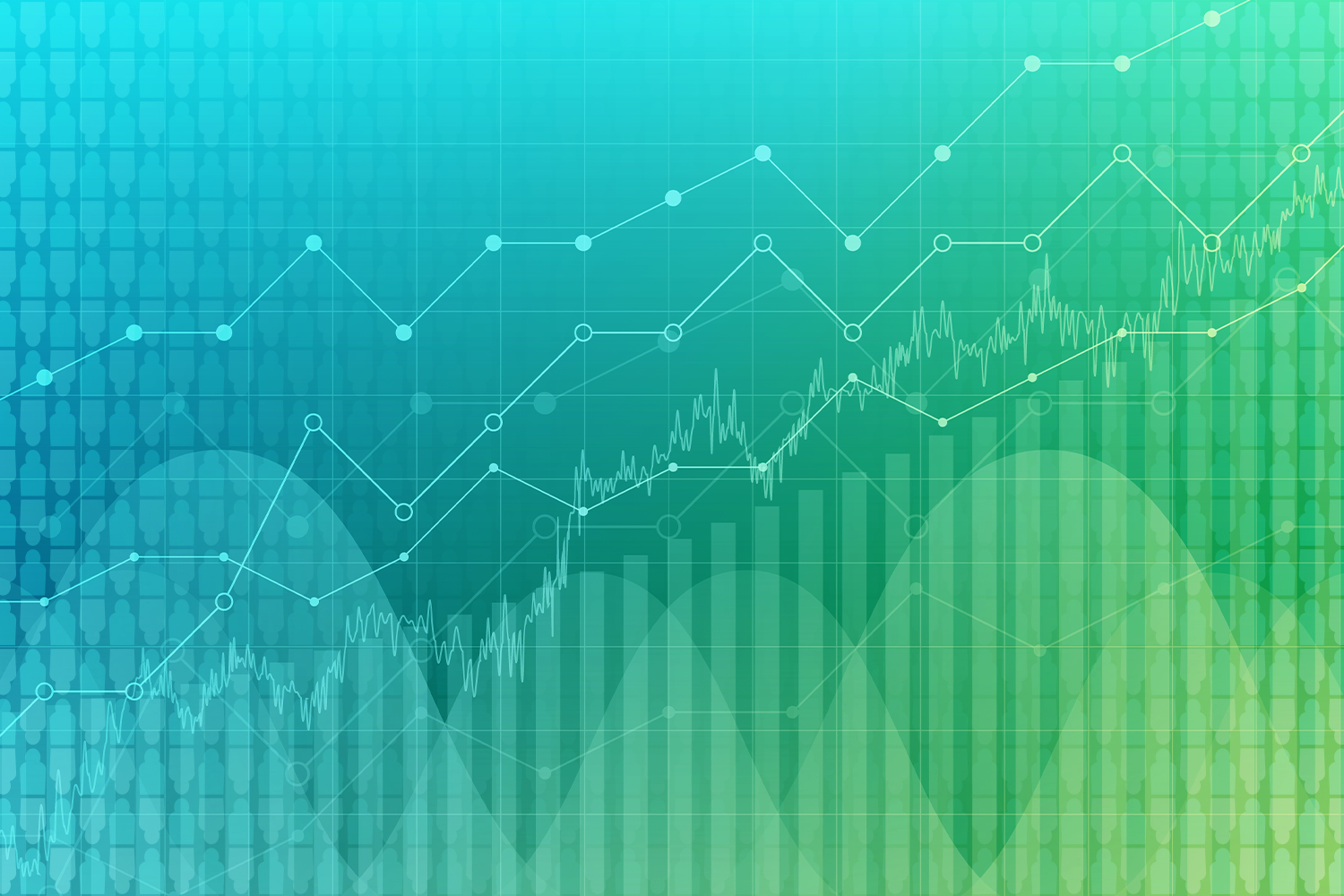 color-treated illustration of graphs