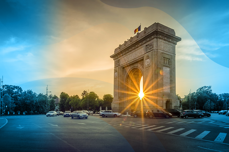 photo of archway in Bucharest
