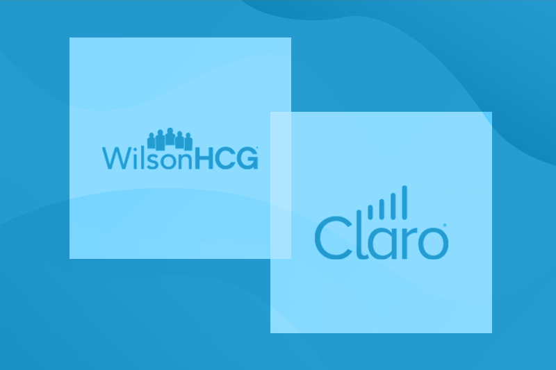 WilsonHCG and Claro Analytics logos