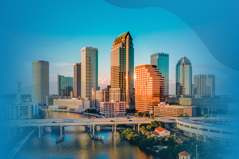 Tampa skyline WilsonHCG gradient image