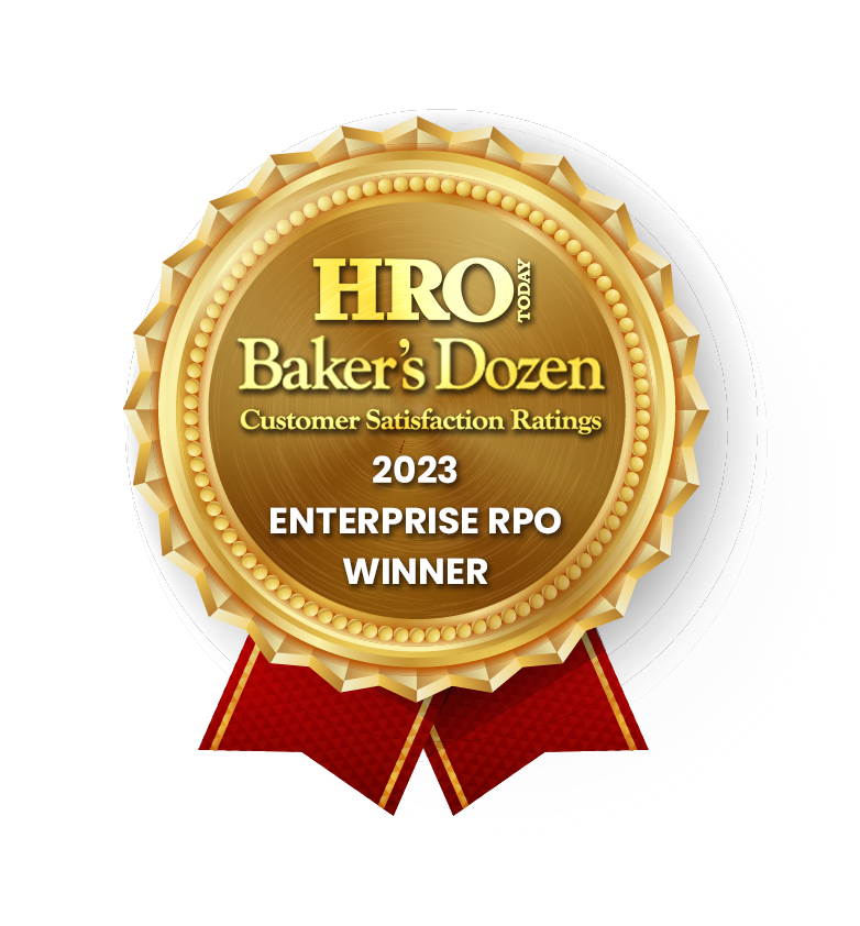 HRO Today's Baker's Dozen Enterprise RPO Winner Badge