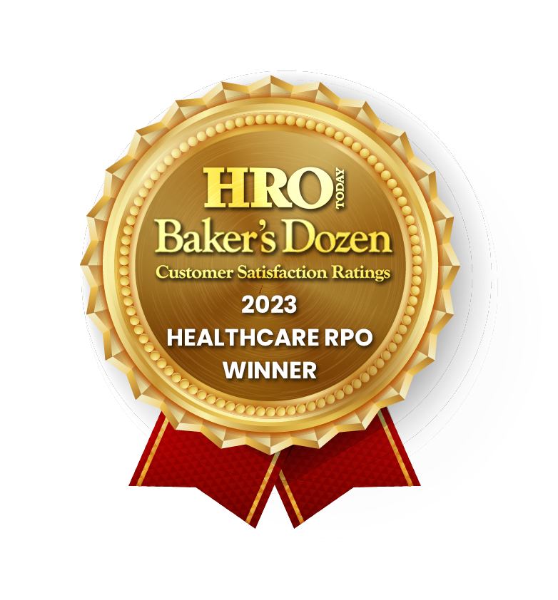 HRO Today Healthcare RPO Baker's Dozen badge