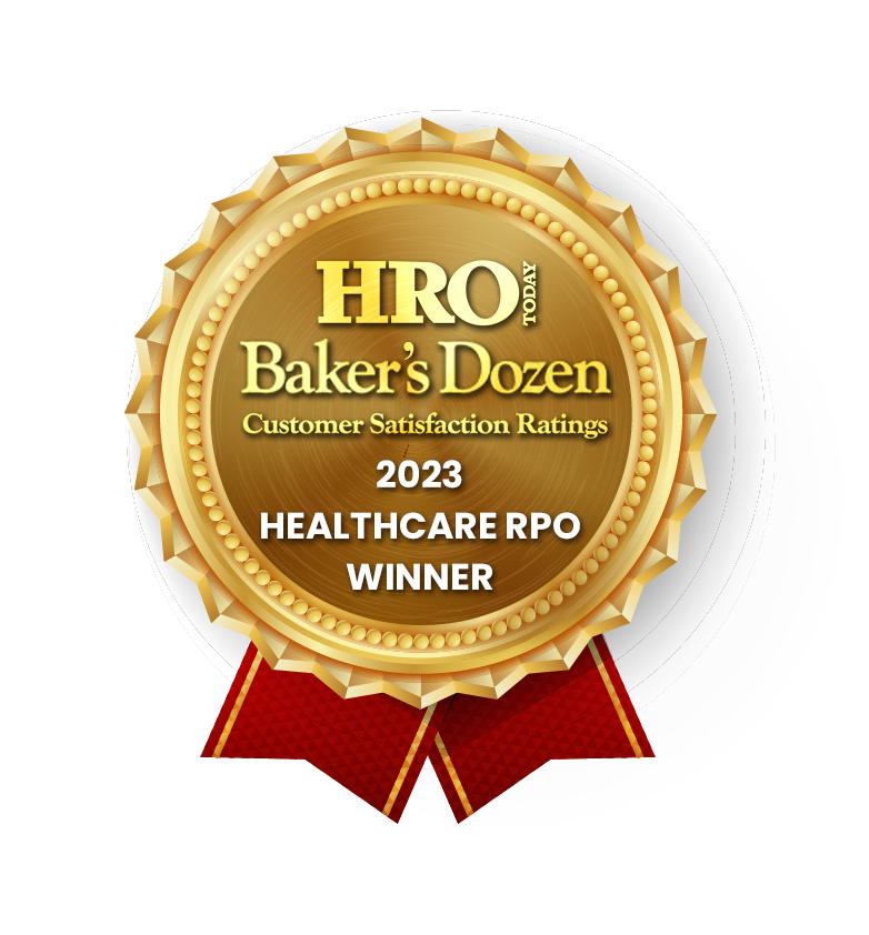 HRO Today Healthcare RPO Baker's Dozen badge