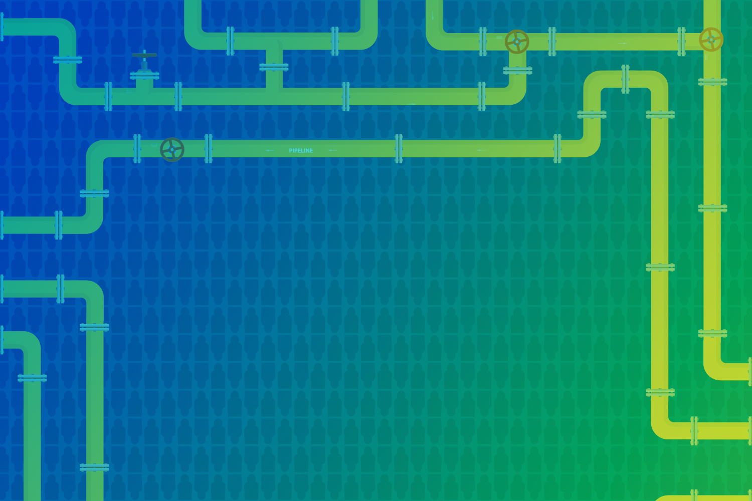 color-treated illustration of pipelines