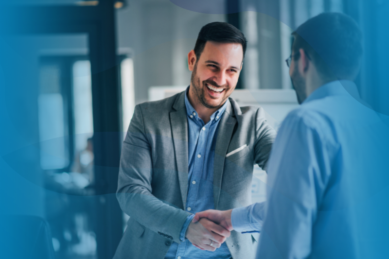 Handshake Between CEO and Employee