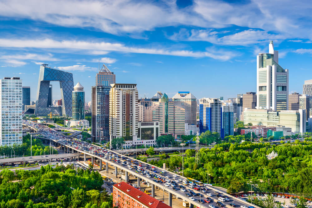 Beijing, China cityscape at the CBD. Beijing, China cityscape at the CBD.