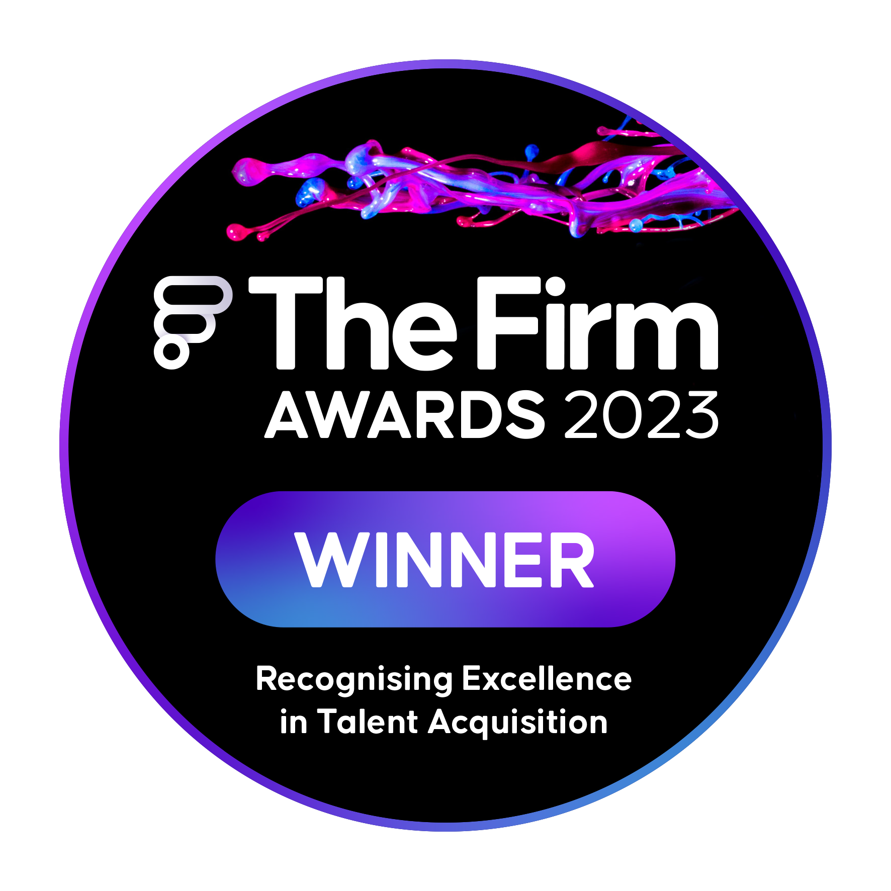 The Firm Awards 2023 Winner badge