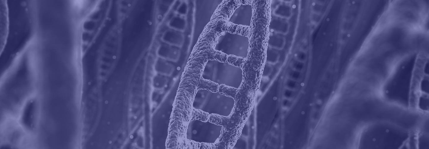 DNA strand closeup