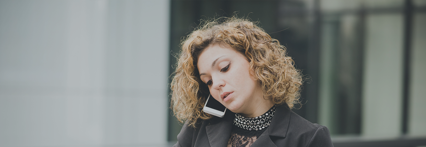 Woman on a smartphone